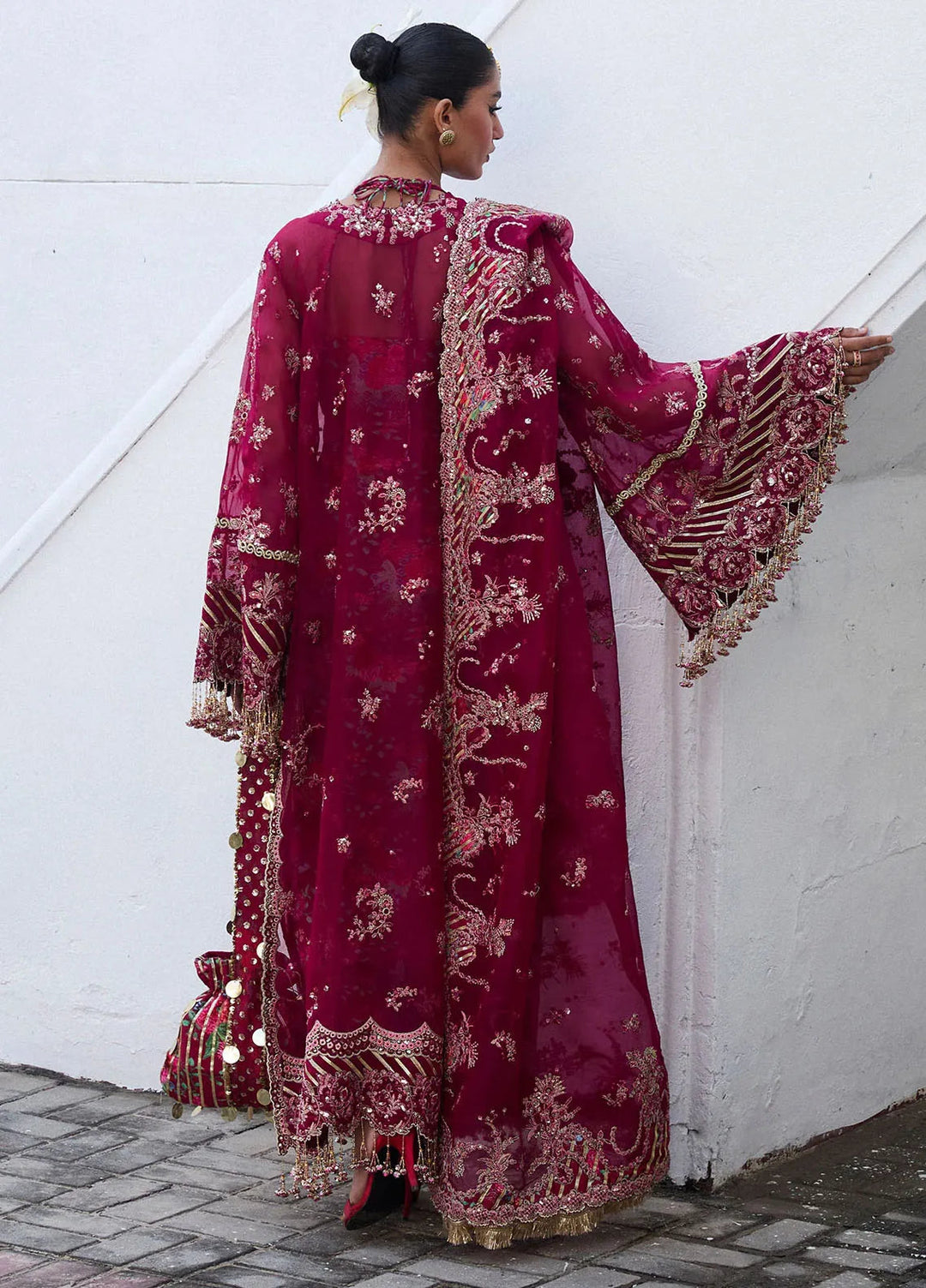 Darling by Hussain Rehar Embroidered Suit Unstitched 4 Piece HRR25D Maher - Festive Collection