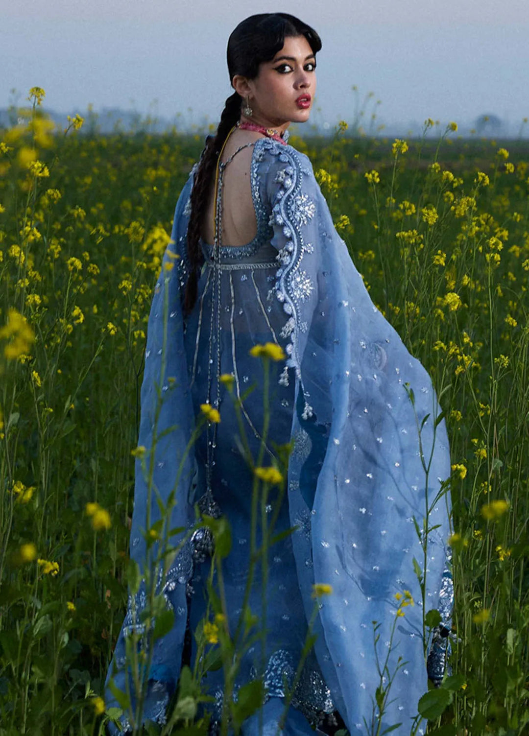 Darling by Hussain Rehar Embroidered Suit Unstitched 4 Piece HRR25D Mira - Festive Collection