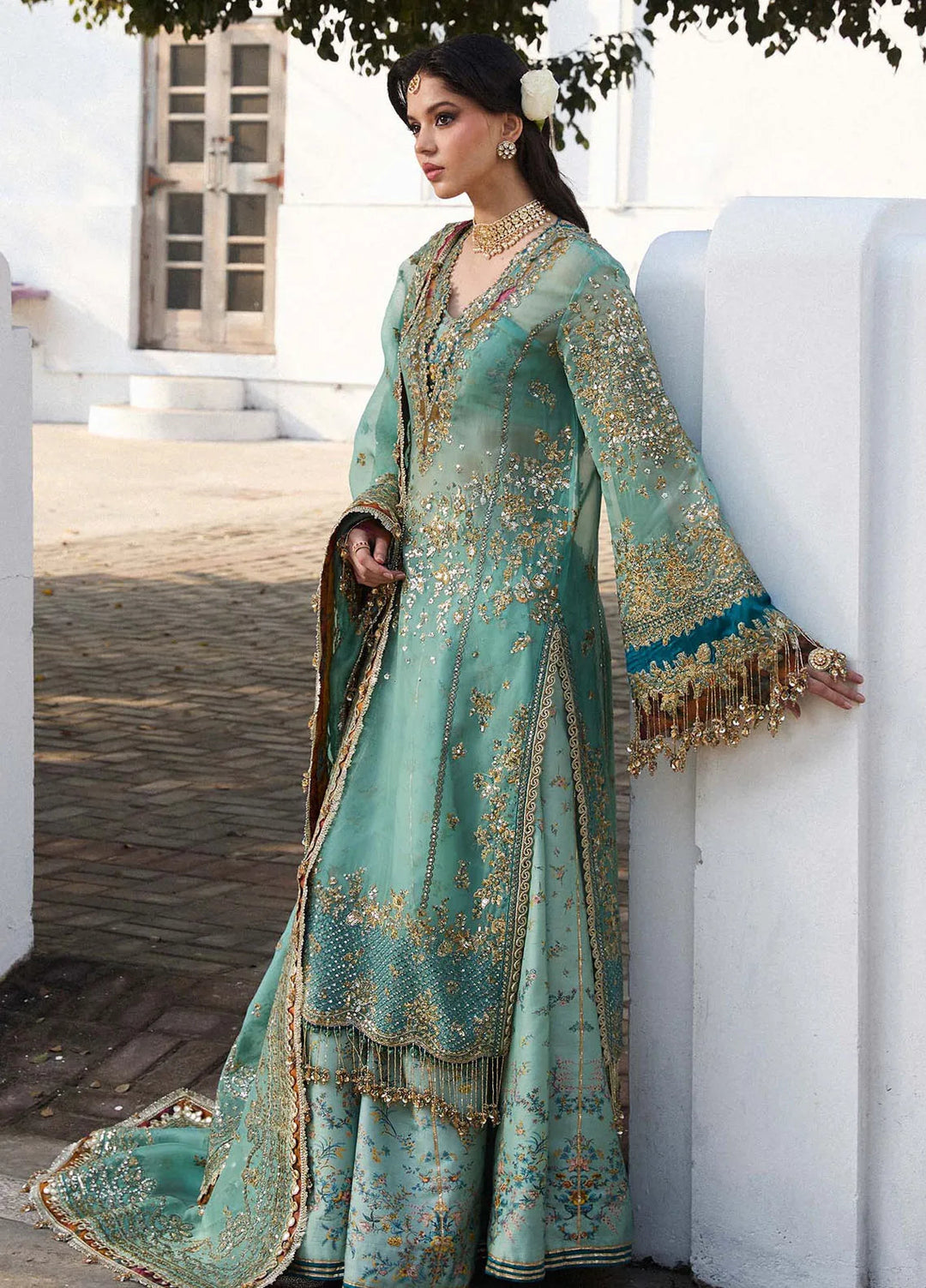 Darling by Hussain Rehar Embroidered Suit Unstitched 4 Piece HRR25D Miraye - Festive Collection