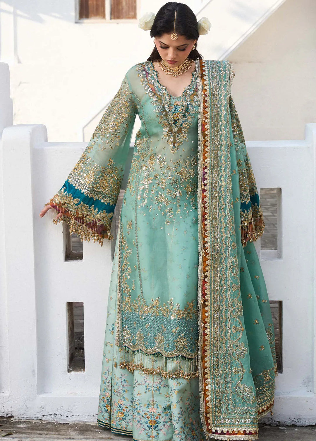 Darling by Hussain Rehar Embroidered Suit Unstitched 4 Piece HRR25D Miraye - Festive Collection