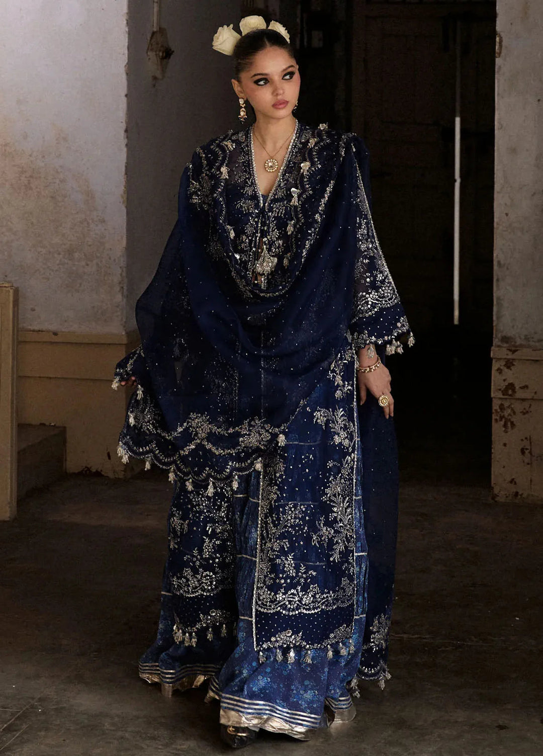 Darling by Hussain Rehar Embroidered Suit Unstitched 4 Piece HRR25D Safa - Festive Collection