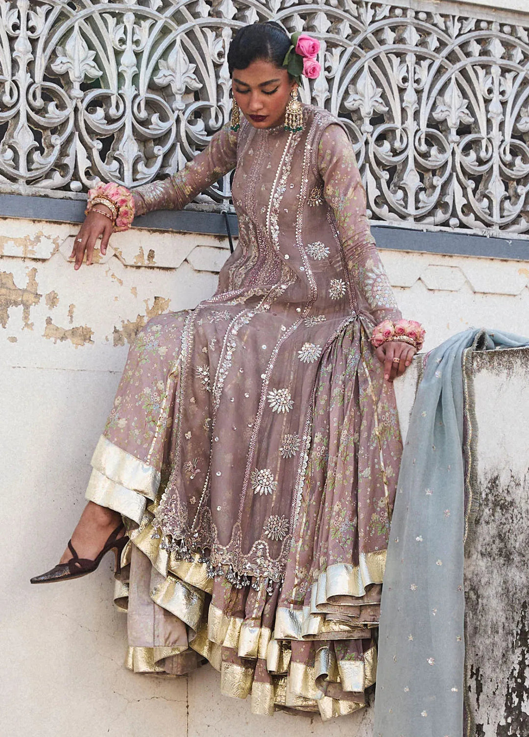 Darling by Hussain Rehar Embroidered Suit Unstitched 4 Piece HRR25D Ziniya - Festive Collection