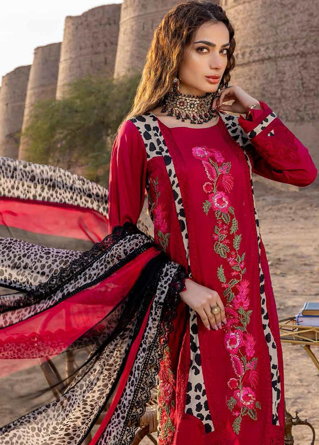 Dasht by Charizma Embroidered Lawn Suits Unstitched 3 Piece CRZ23D CSS-01 - Premium Collection