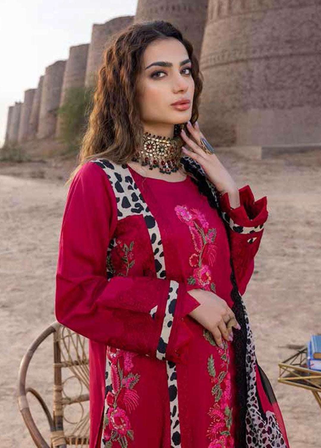 Dasht by Charizma Embroidered Lawn Suits Unstitched 3 Piece CRZ23D CSS-01 - Premium Collection