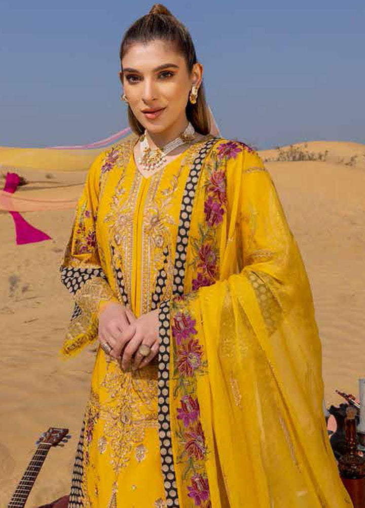 Dasht by Charizma Embroidered Lawn Suits Unstitched 3 Piece CRZ23D CSS-02 - Premium Collection