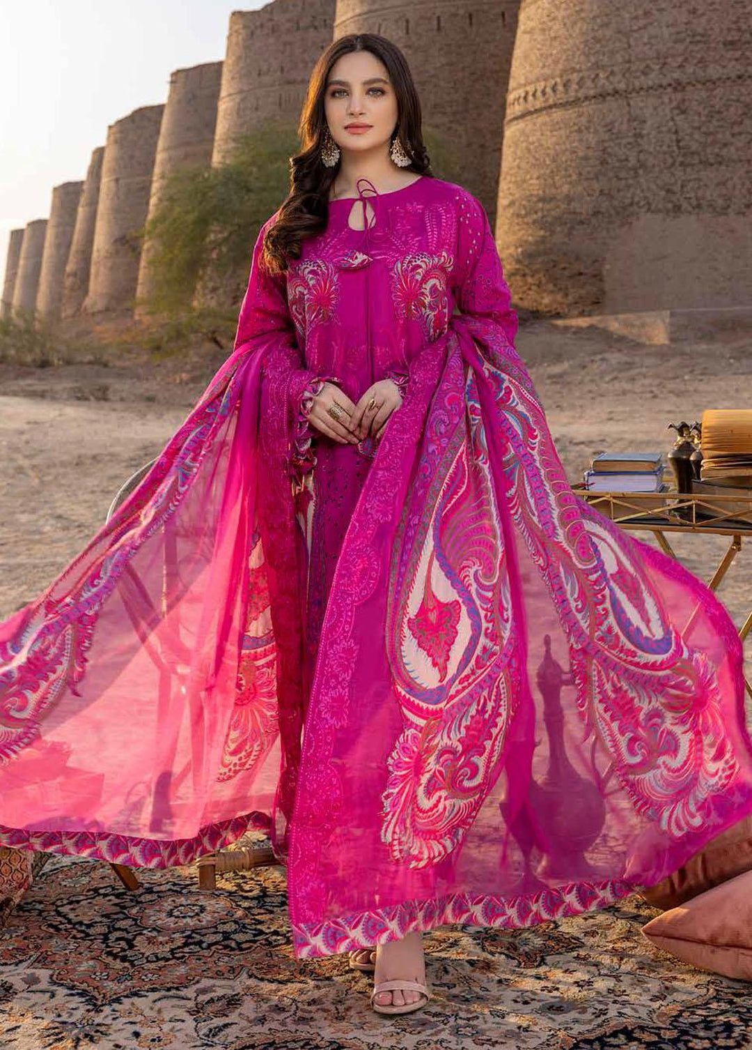 Dasht by Charizma Embroidered Lawn Suits Unstitched 3 Piece CRZ23D CSS-03 - Premium Collection