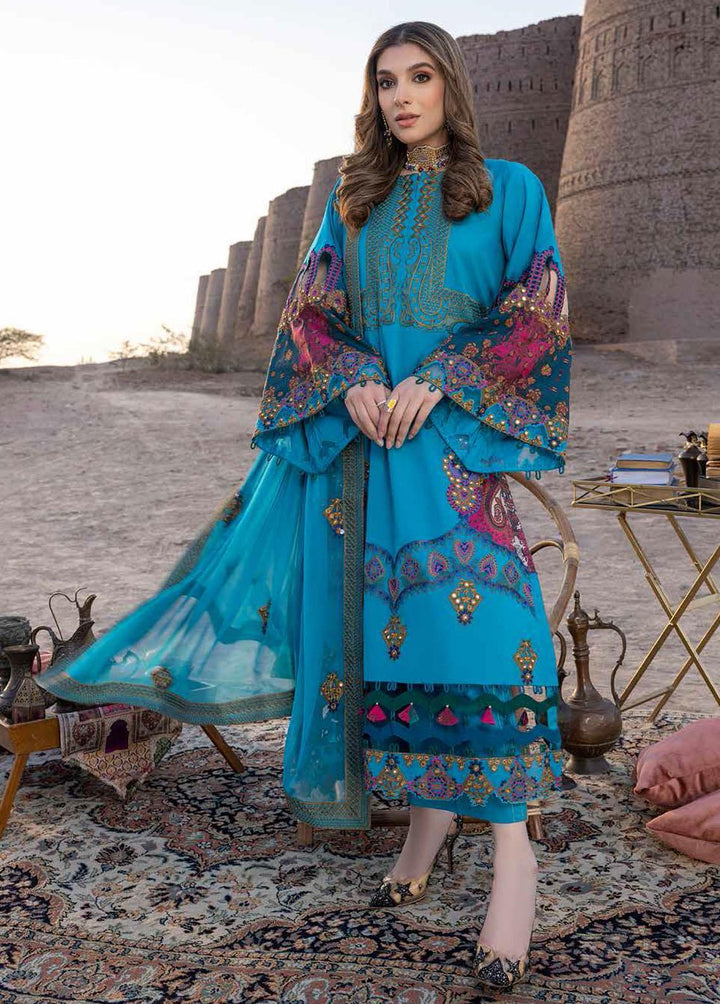 Dasht by Charizma Embroidered Lawn Suits Unstitched 3 Piece CRZ23D CSS-04 - Premium Collection