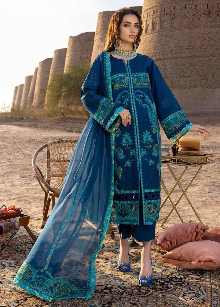 Dasht by Charizma Embroidered Lawn Suits Unstitched 3 Piece CRZ23D CSS-05 - Premium Collection