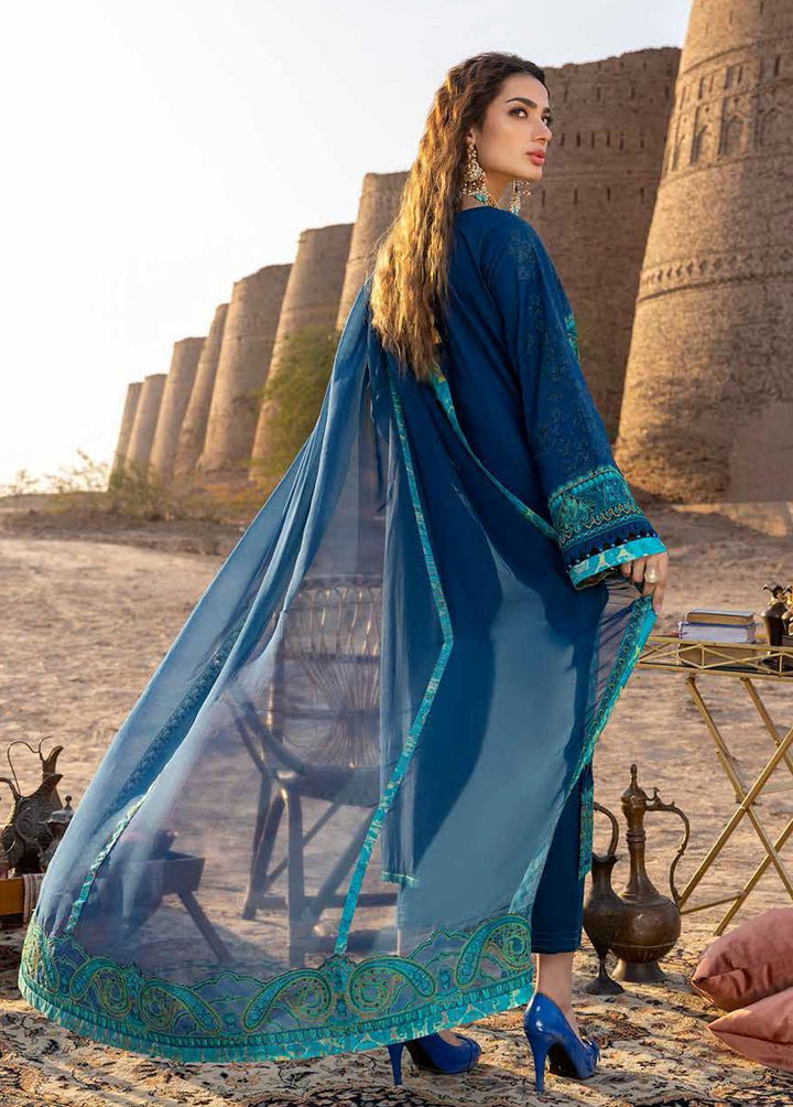 Dasht by Charizma Embroidered Lawn Suits Unstitched 3 Piece CRZ23D CSS-05 - Premium Collection