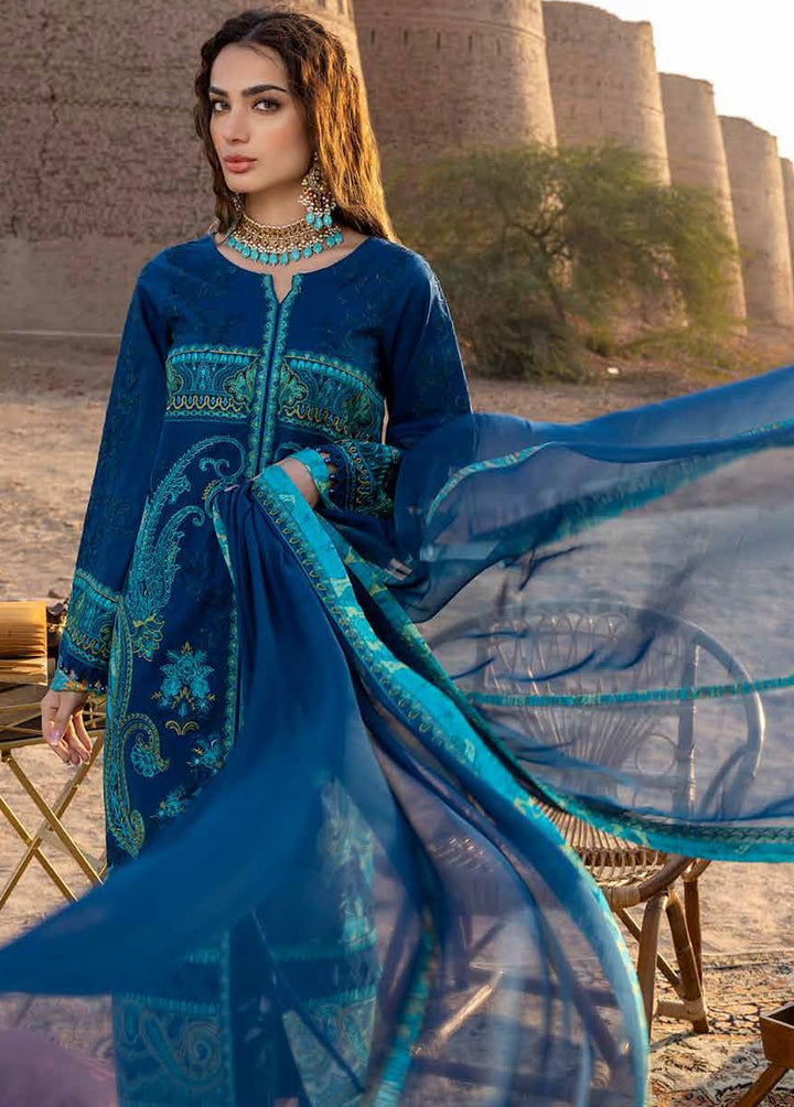Dasht by Charizma Embroidered Lawn Suits Unstitched 3 Piece CRZ23D CSS-05 - Premium Collection