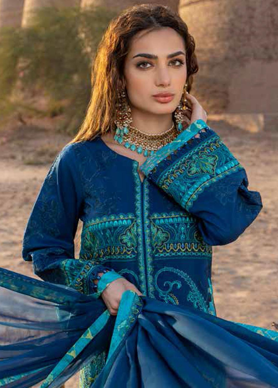 Dasht by Charizma Embroidered Lawn Suits Unstitched 3 Piece CRZ23D CSS-05 - Premium Collection