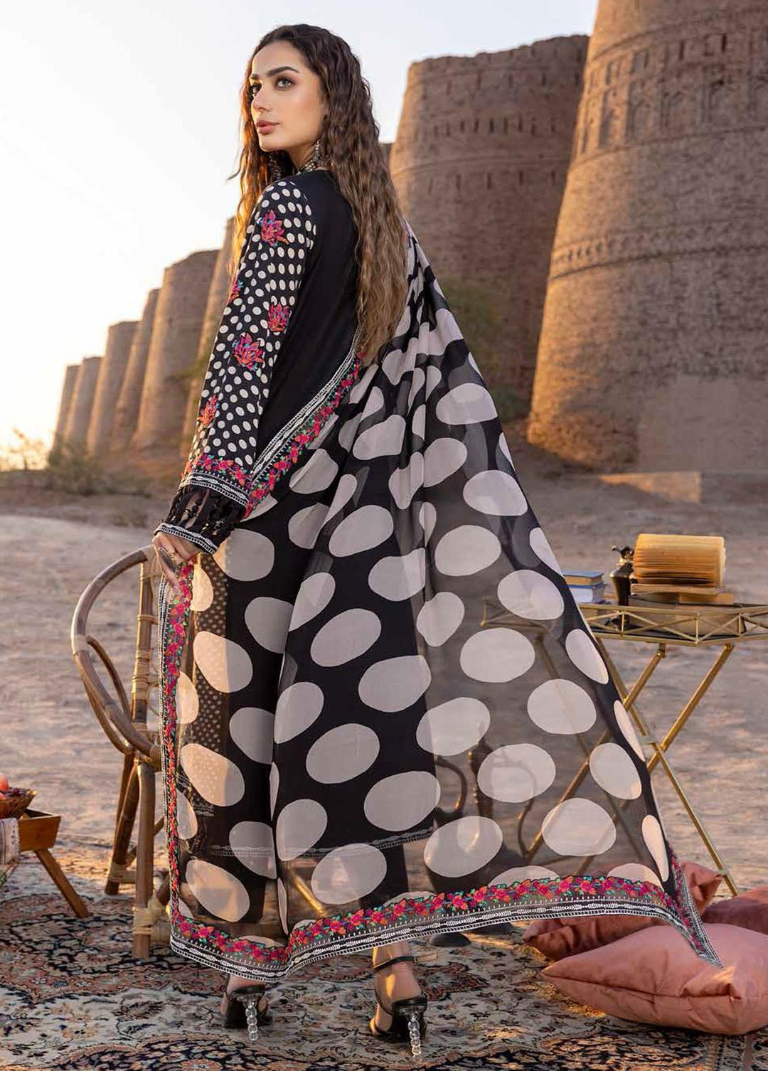 Dasht by Charizma Embroidered Lawn Suits Unstitched 3 Piece CRZ23D CSS-07 - Premium Collection