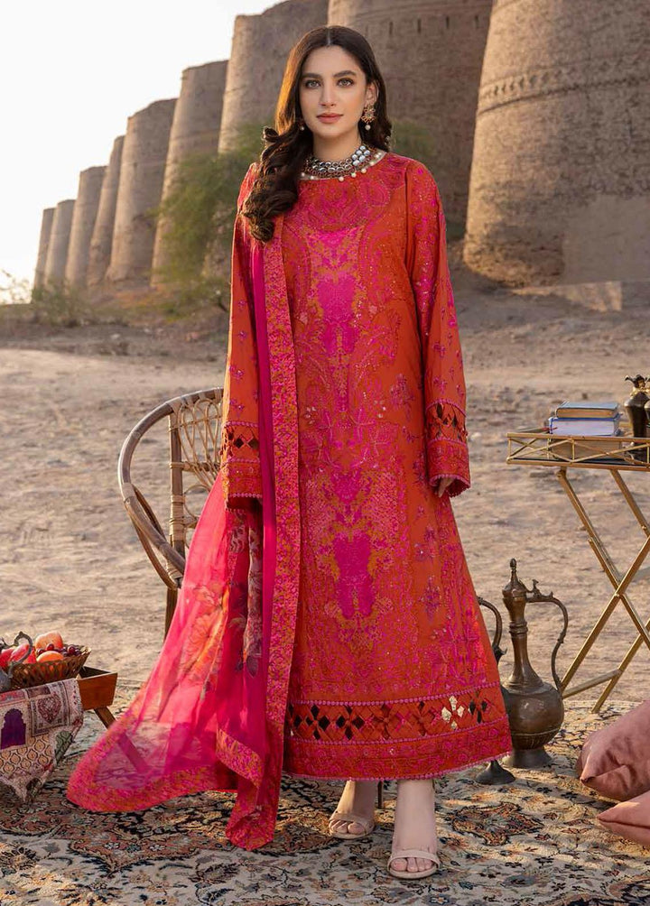 Dasht by Charizma Embroidered Lawn Suits Unstitched 3 Piece CRZ23D CSS-08 - Premium Collection