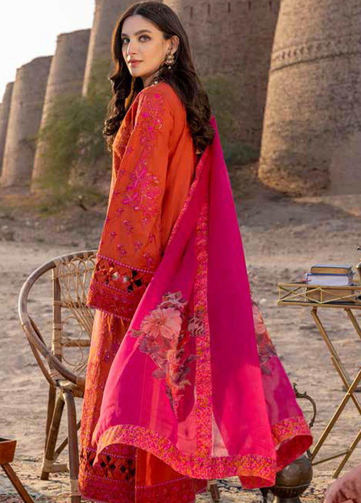 Dasht by Charizma Embroidered Lawn Suits Unstitched 3 Piece CRZ23D CSS-08 - Premium Collection