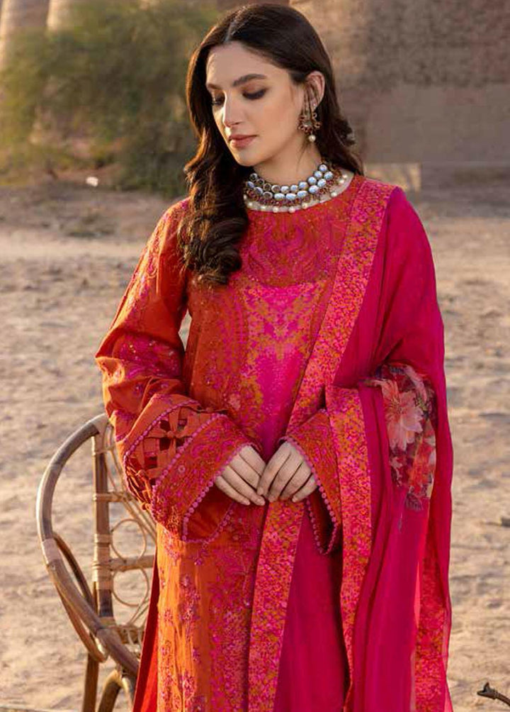 Dasht by Charizma Embroidered Lawn Suits Unstitched 3 Piece CRZ23D CSS-08 - Premium Collection