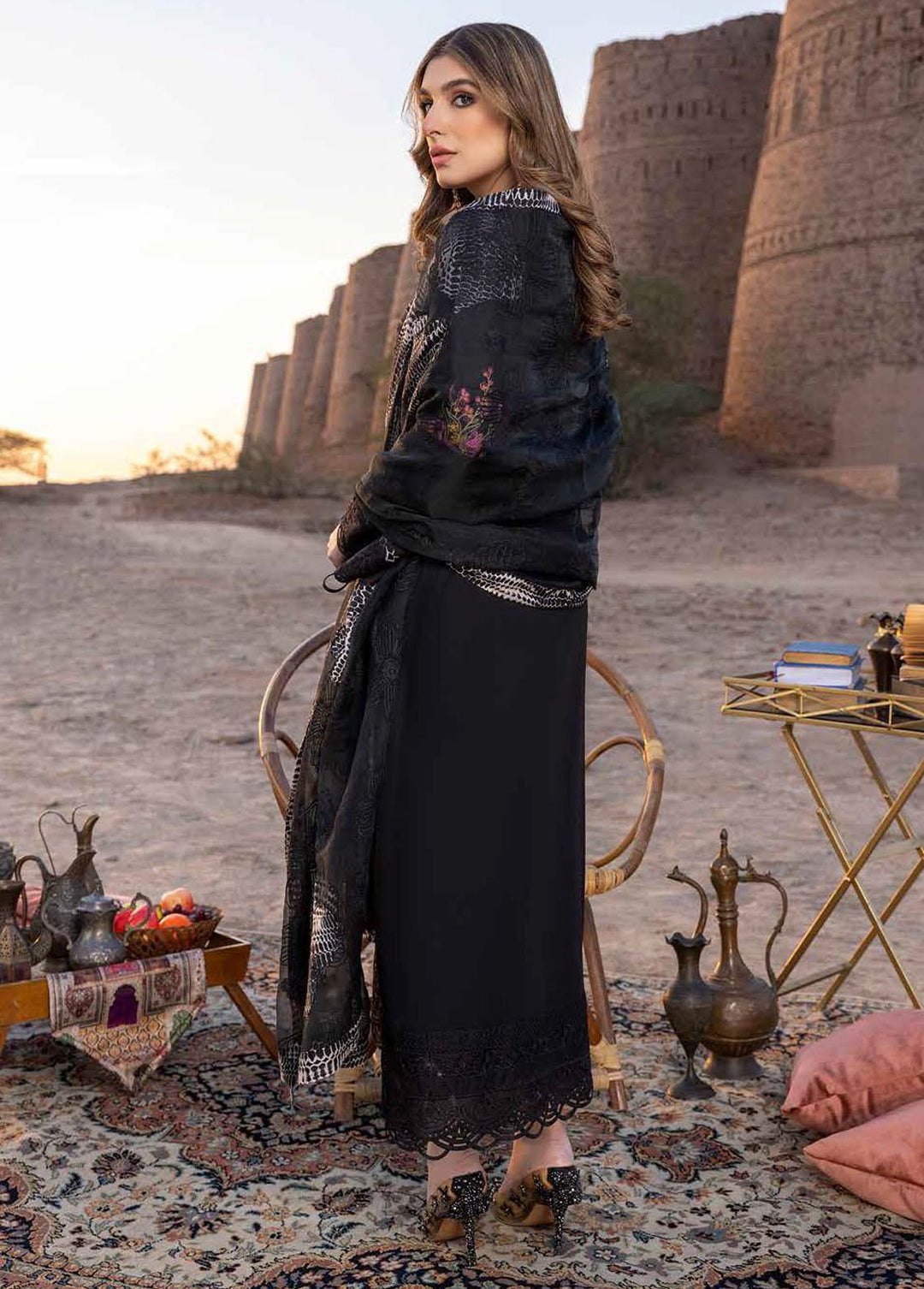 Dasht by Charizma Embroidered Lawn Suits Unstitched 3 Piece CRZ23D CSS-09 - Premium Collection