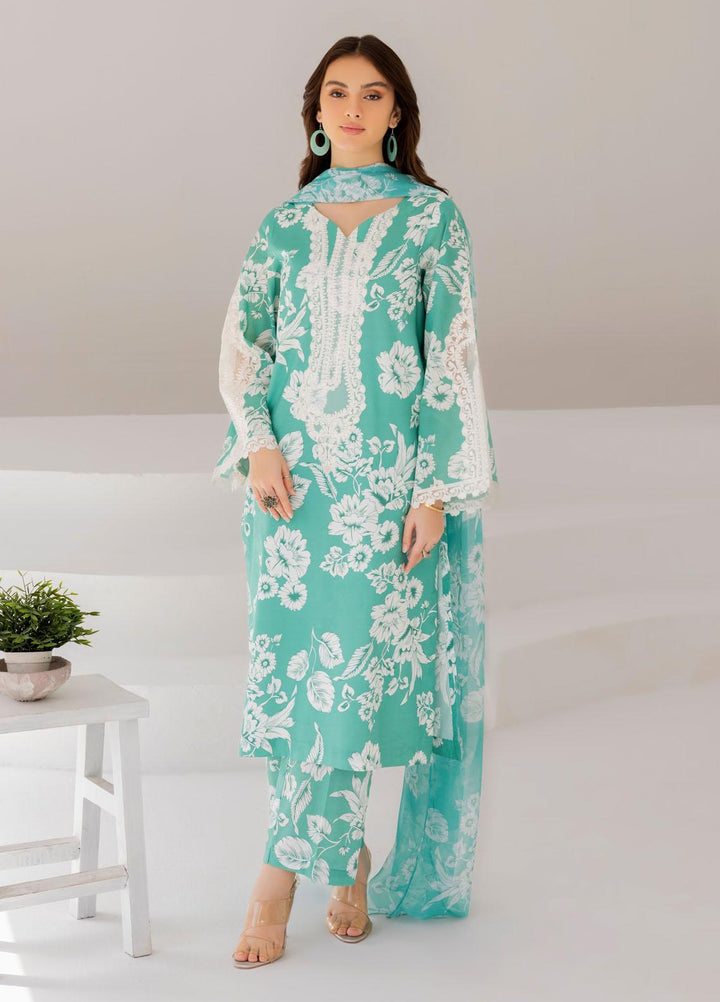 Esra Fashion Pret Embrodered Cambric 3 Piece Suit DT-23-05