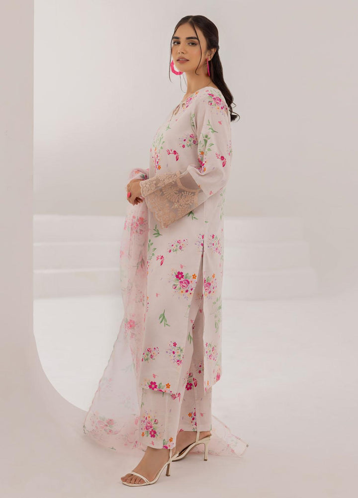 Esra Fashion Pret Embrodered Cambric 3 Piece Suit DT-23-07