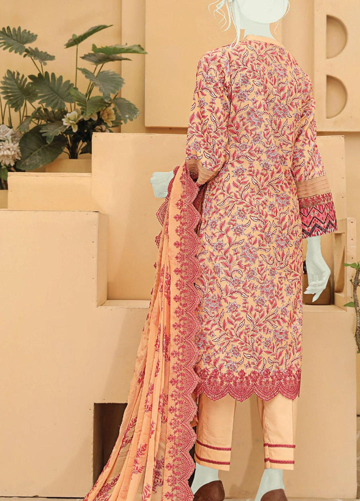 Dastaan by Humdum Embroidered Lawn Suits Unstitched 3 Piece HD22DL D3 - Summer Collection