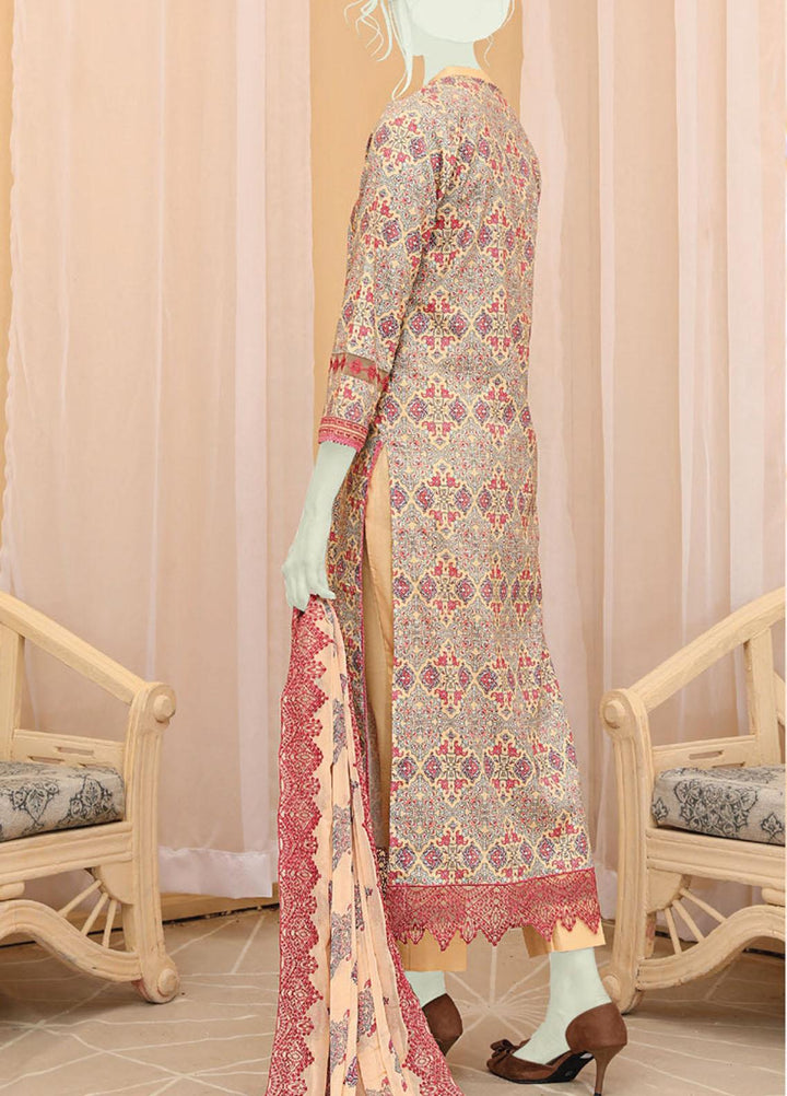 Dastaan by Humdum Embroidered Lawn Suits Unstitched 3 Piece HD22DL D5 - Summer Collection