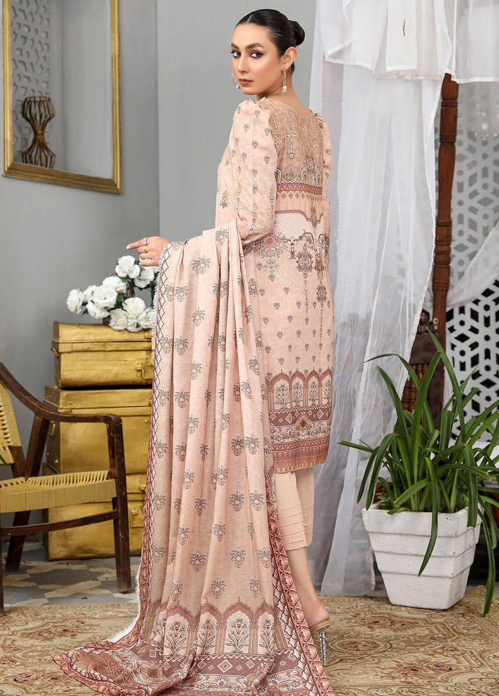 Dastaan By Humdum Embroidered Viscose Suits Unstitched 3 Piece HD22D 01 - Winter Collection