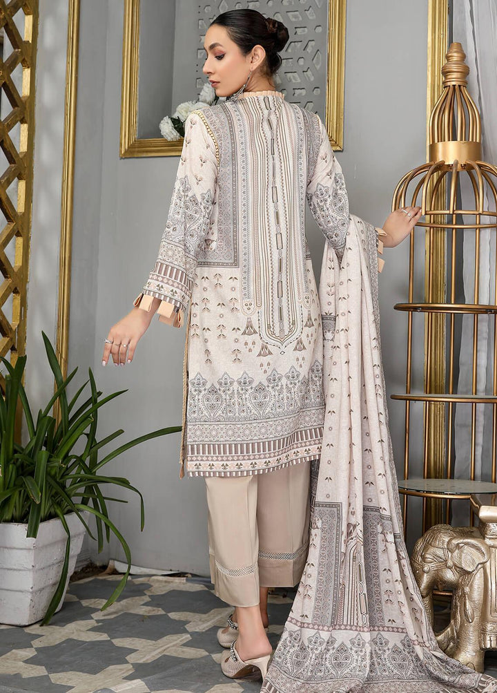 Dastaan By Humdum Embroidered Viscose Suits Unstitched 3 Piece HD22D 10 - Winter Collection