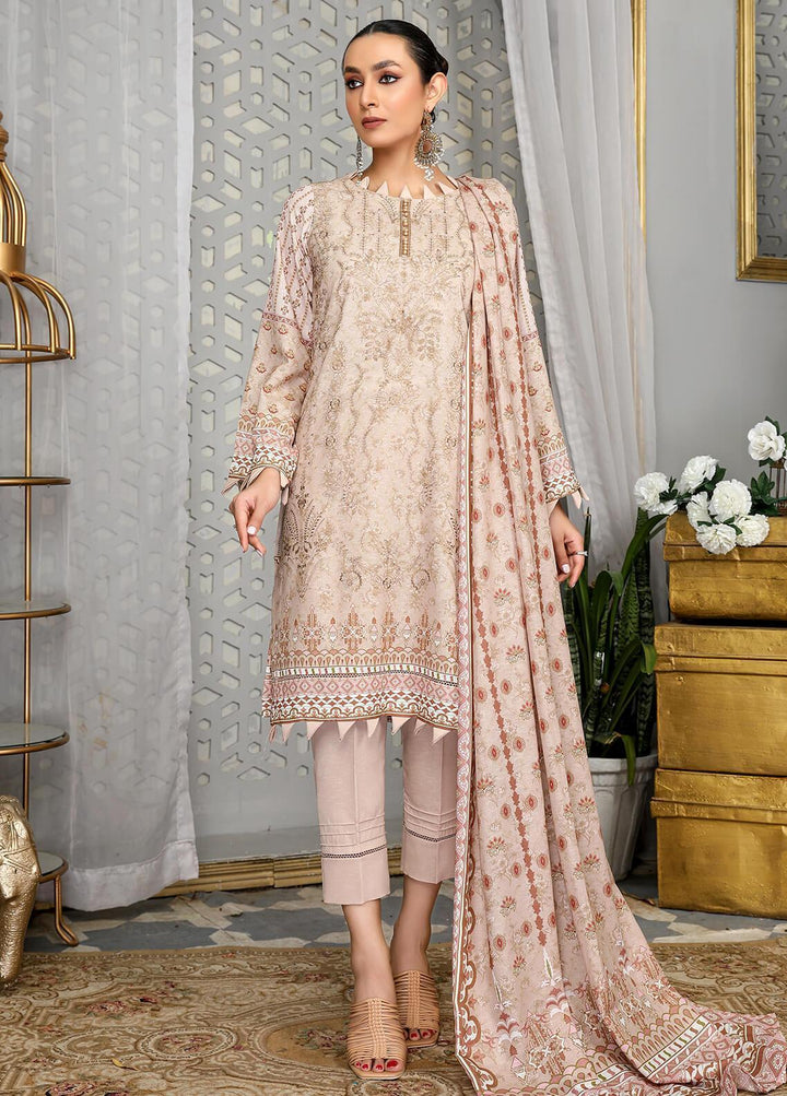 Dastaan By Humdum Embroidered Viscose Suits Unstitched 3 Piece HD22D 04 - Winter Collection