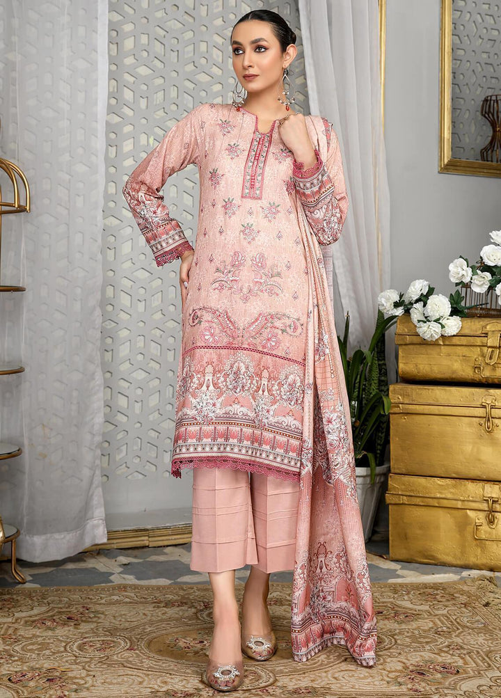 Dastaan By Humdum Embroidered Viscose Suits Unstitched 3 Piece HD22D 06 - Winter Collection