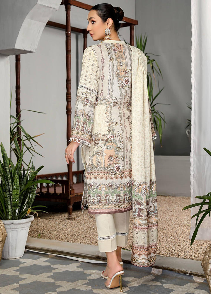 Dastaan By Humdum Embroidered Viscose Suits Unstitched 3 Piece HD22D 08 - Winter Collection