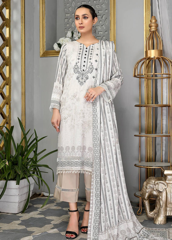 Dastaan By Humdum Embroidered Viscose Suits Unstitched 3 Piece HD22D 09 - Winter Collection