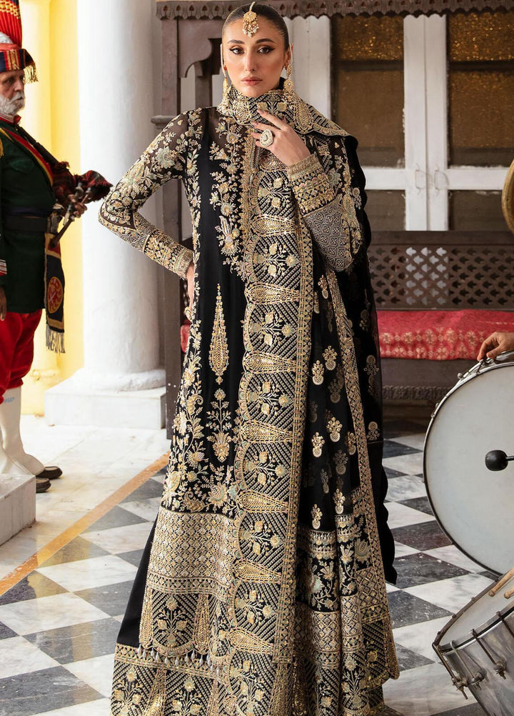 Dastaan By Imrozia Premium Embroidered Chiffon Suits Unstitched 4 Piece IMP23DS IB-33 Liza - Bridal Collection