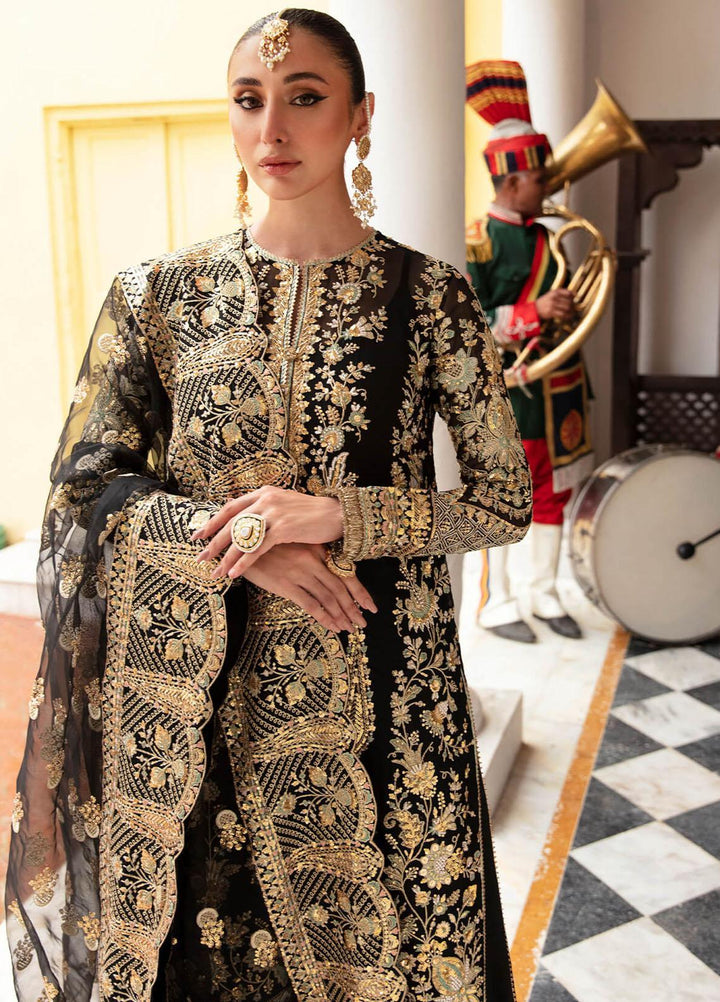 Dastaan By Imrozia Premium Embroidered Chiffon Suits Unstitched 4 Piece IMP23DS IB-33 Liza - Bridal Collection