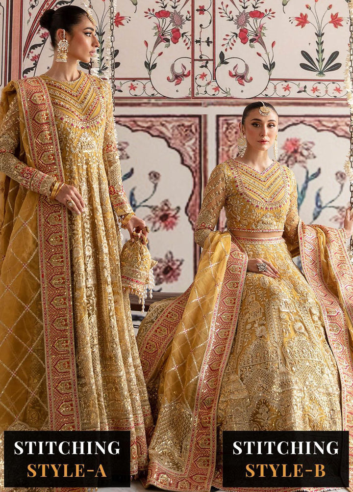 Dastaan By Imrozia Premium Embroidered Net Suits Unstitched 4 Piece IMP23DS IB-35 Narmin - Bridal Collection