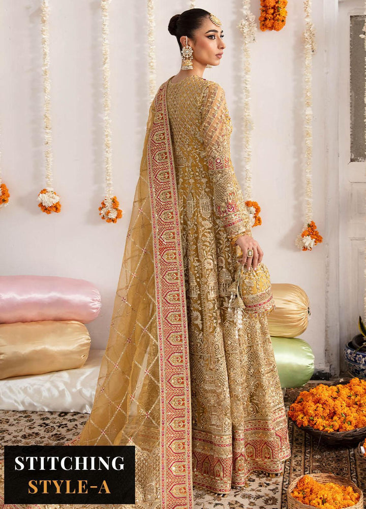 Dastaan By Imrozia Premium Embroidered Net Suits Unstitched 4 Piece IMP23DS IB-35 Narmin - Bridal Collection