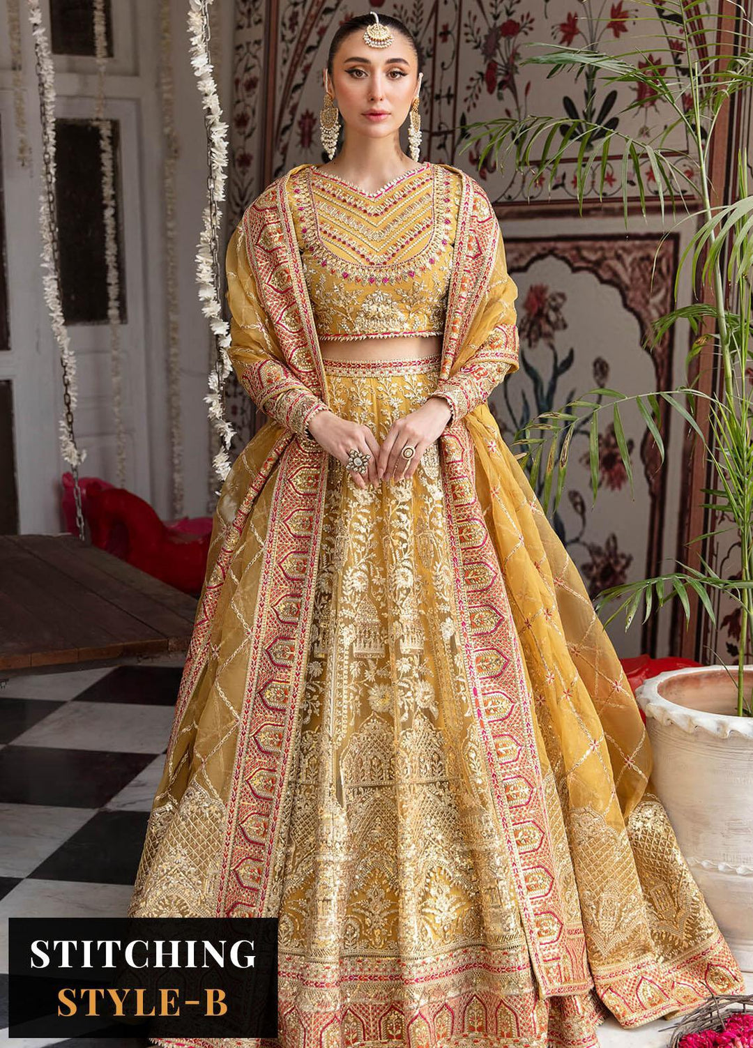 Dastaan By Imrozia Premium Embroidered Net Suits Unstitched 4 Piece IMP23DS IB-35 Narmin - Bridal Collection