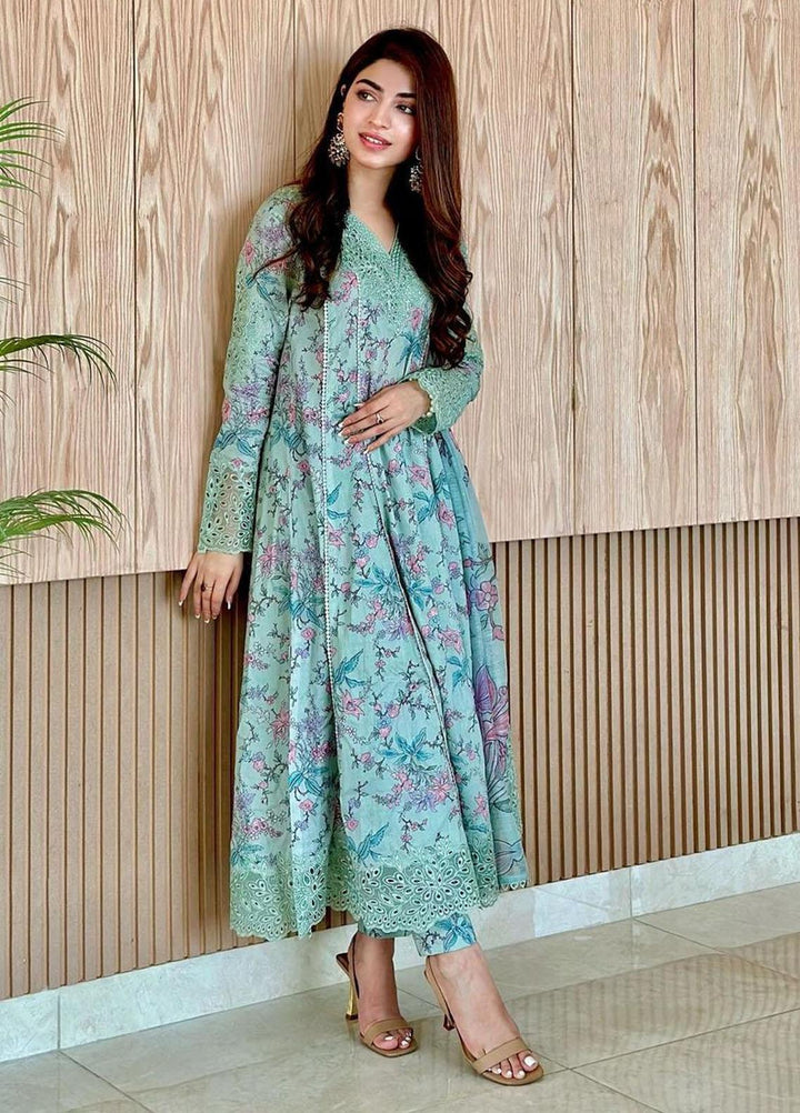 Dastaan By Iznik Embroidered Lawn Suits Unstitched 3 Piece IZ23D IDL-06 Badar - Summer Collection