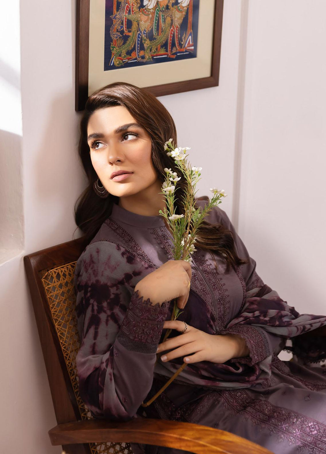 Dastaan By Iznik Embroidered Lawn Suits Unstitched 3 Piece IZ23D IDL-02 Bareea - Summer Collection