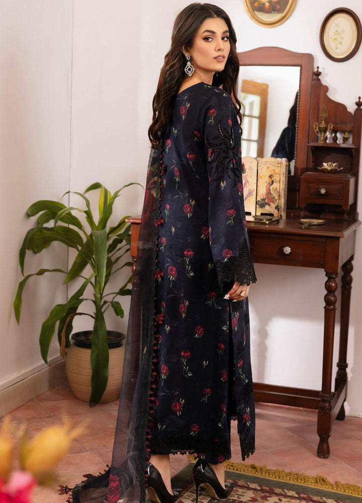 Dastaan By Iznik Embroidered Lawn Suits Unstitched 3 Piece IZ23D IDL-04 Dimah - Summer Collection