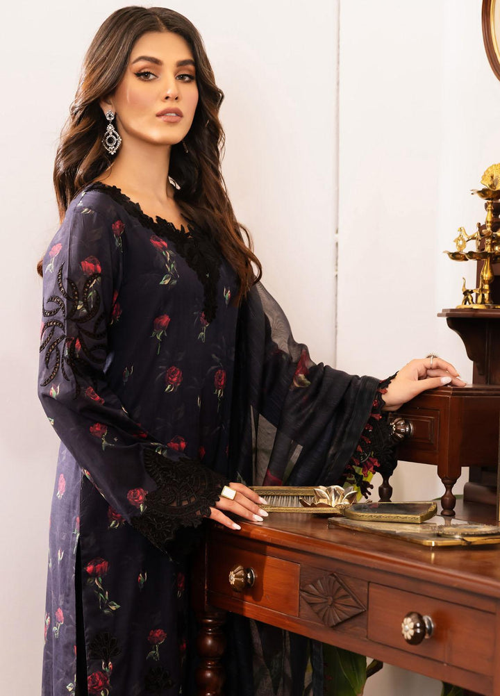 Dastaan By Iznik Embroidered Lawn Suits Unstitched 3 Piece IZ23D IDL-04 Dimah - Summer Collection