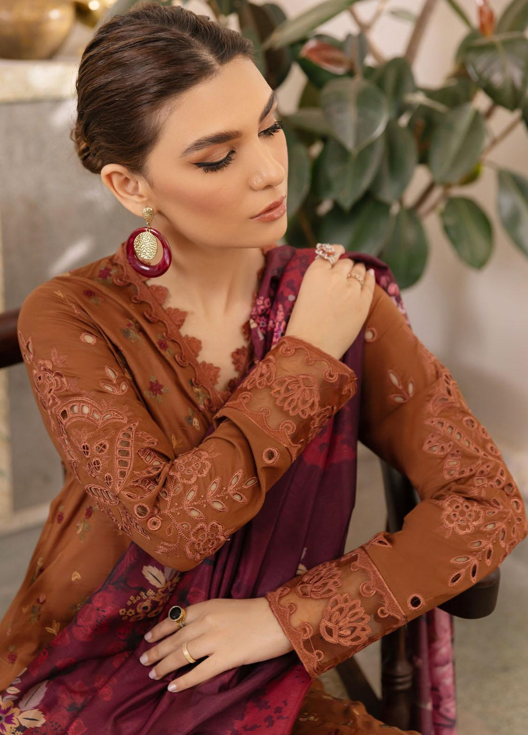 Dastaan By Iznik Embroidered Lawn Suits Unstitched 3 Piece IZ23D IDL-08 Tiraq - Summer Collection