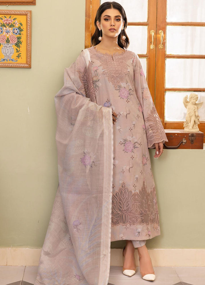 Dastaan By Iznik Embroidered Lawn Suits Unstitched 3 Piece IZ23D IDL-11 Shimaz - Summer Collection