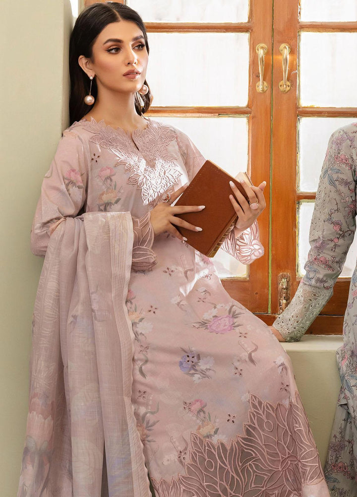 Dastaan By Iznik Embroidered Lawn Suits Unstitched 3 Piece IZ23D IDL-11 Shimaz - Summer Collection