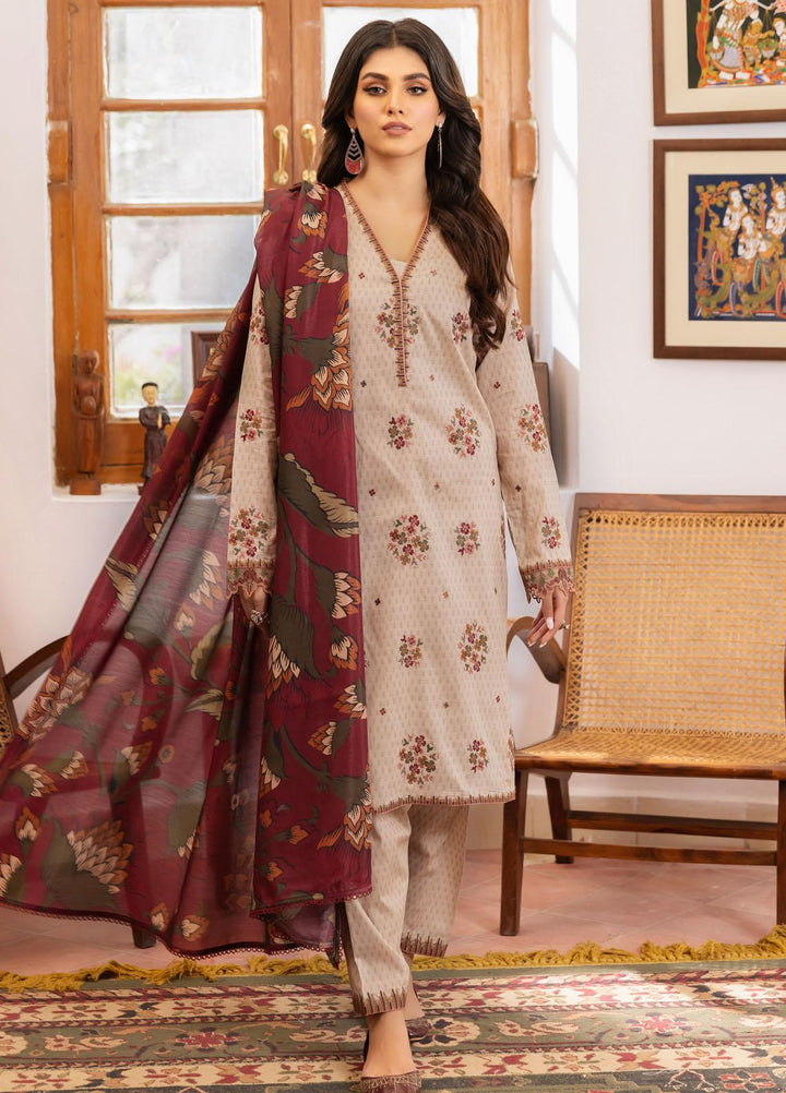 Dastaan By Iznik Embroidered Lawn Suits Unstitched 3 Piece IZ23D IDL-12 Juyal - Summer Collection