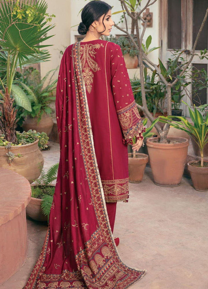 Dastaan By Jazmin Embroidered Khaddar Suits Unstitched 3 Piece JZ21D 01 - Winter Collection