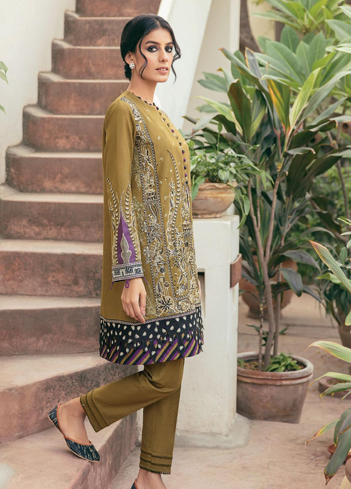 Dastaan By Jazmin Embroidered Khaddar Suits Unstitched 3 Piece JZ21D 02 - Winter Collection