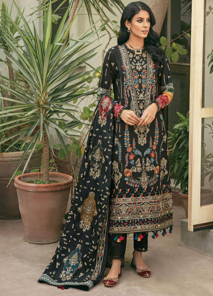 Dastaan By Jazmin Embroidered Khaddar Suits Unstitched 3 Piece JZ21D 05 - Winter Collection