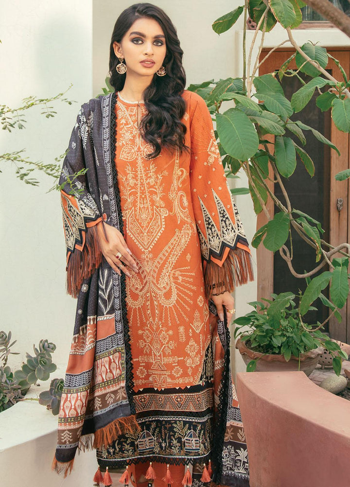 Dastaan By Jazmin Embroidered Khaddar Suits Unstitched 3 Piece JZ21D 06 - Winter Collection