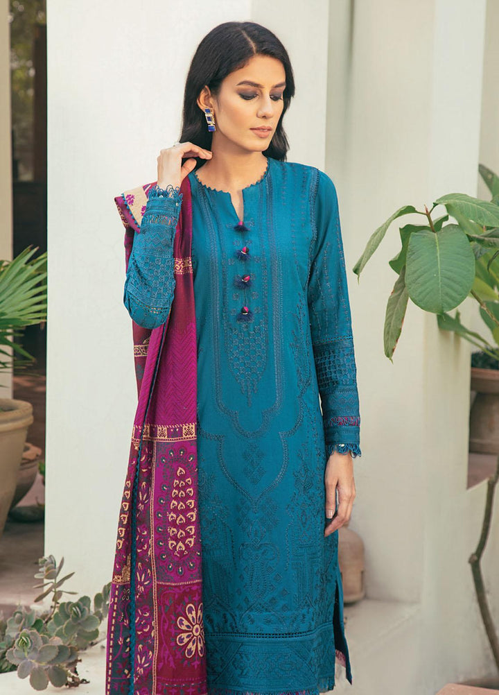 Dastaan By Jazmin Embroidered Khaddar Suits Unstitched 3 Piece JZ21D 07 - Winter Collection