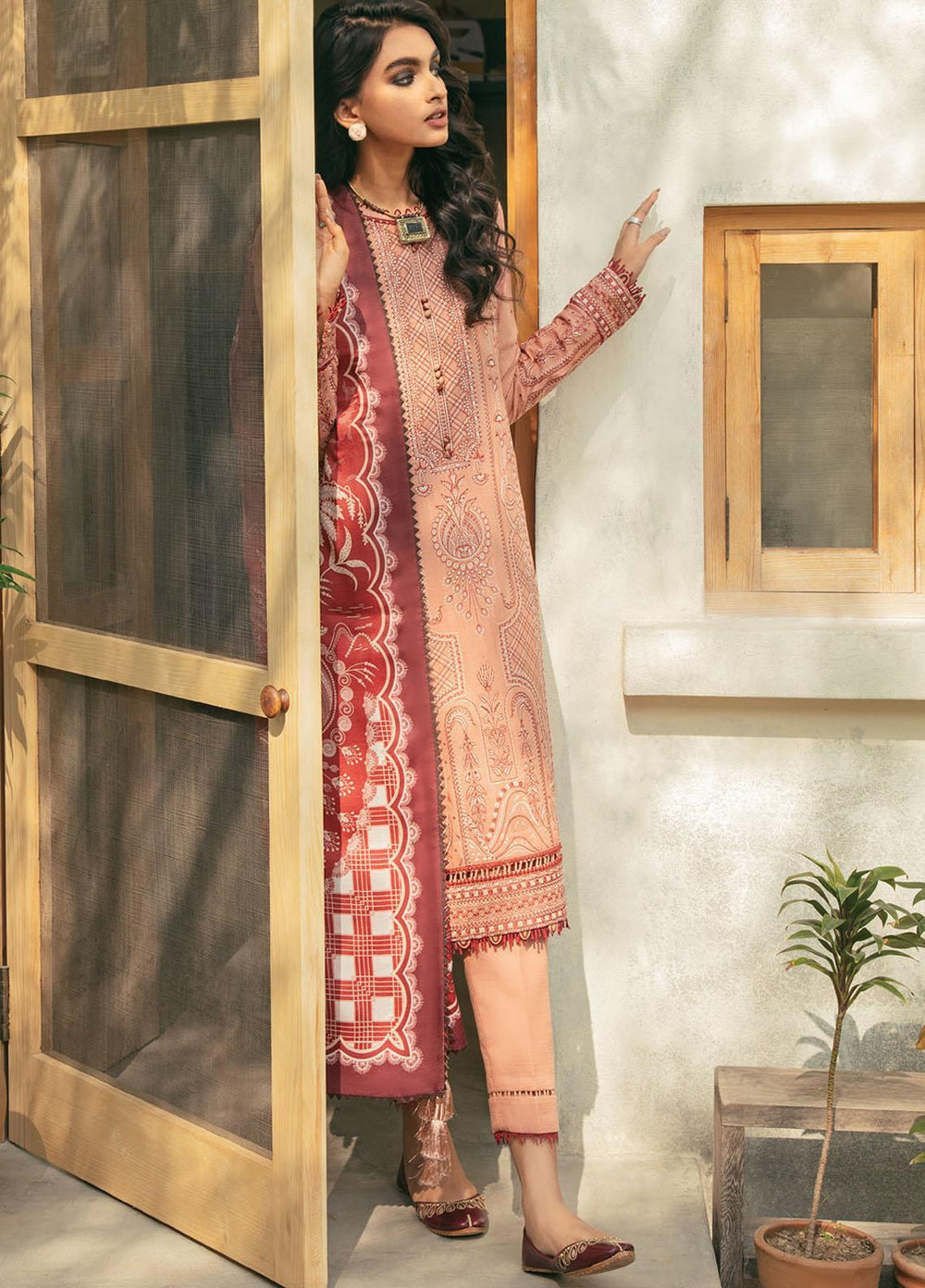 Dastaan By Jazmin Embroidered Khaddar Suits Unstitched 3 Piece JZ21D 10 - Winter Collection