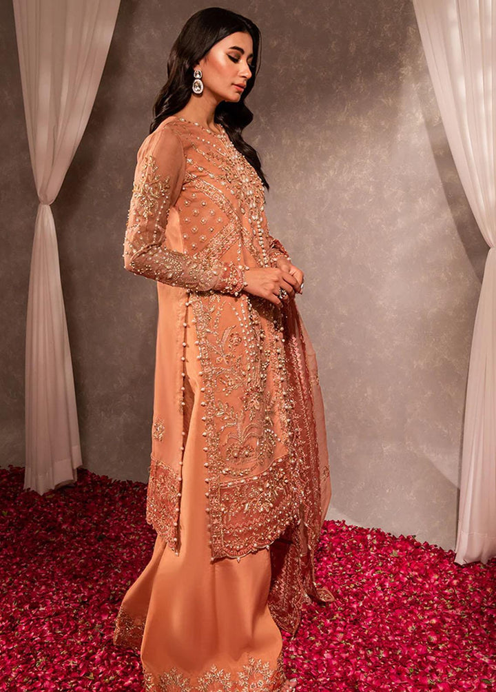 Dastaan By Maria Osama Khan Embroidered Organza Suits Unstitched 3 Piece Aarzoo - Luxury Collection